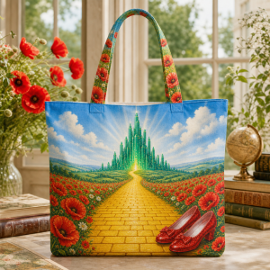 07_dorothy_gale Dorothy Gale illustrated on a zippered tote bag