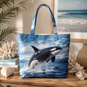 11_petrel Petrel illustrated on a zippered tote bag