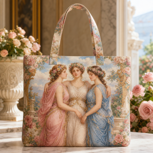 Three Graces Zipper Tote Bag