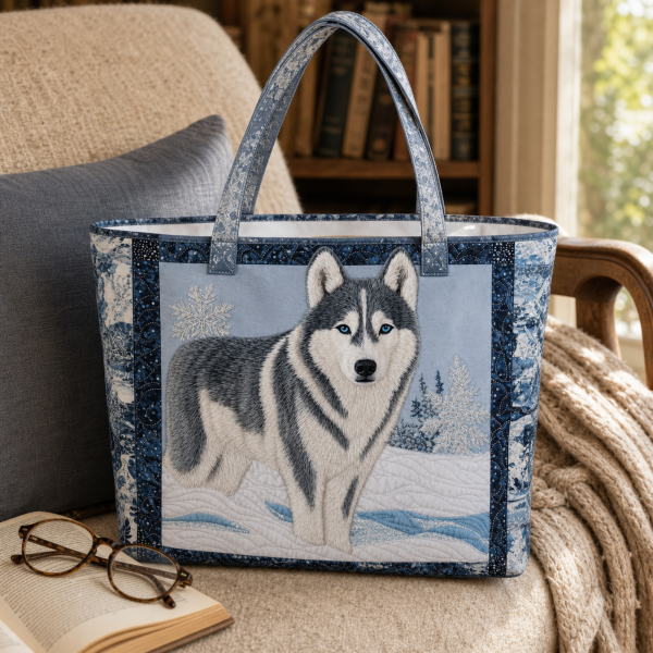 dachshund-scarf__42x38_2000 Dachshund Scarf illustrated on a zippered tote bag