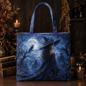 midnightwitch-1 midnightwitch illustration on a zippered tote bag